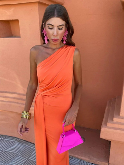 Lia | Robe Longue Asymétrique