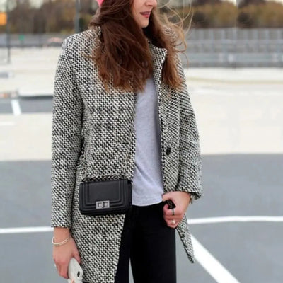 Evelyn - Manteau d'Hiver Élégant en Laine