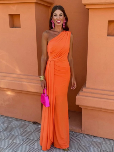Lia | Robe Longue Asymétrique