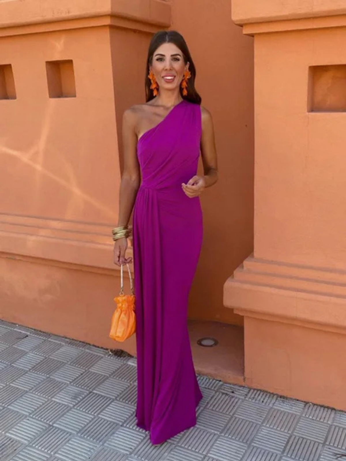 Lia | Robe Longue Asymétrique