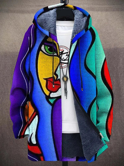 René – Cardigan de luxe inspiré par l'art