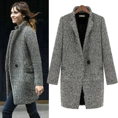 Evelyn - Manteau d'Hiver Élégant en Laine