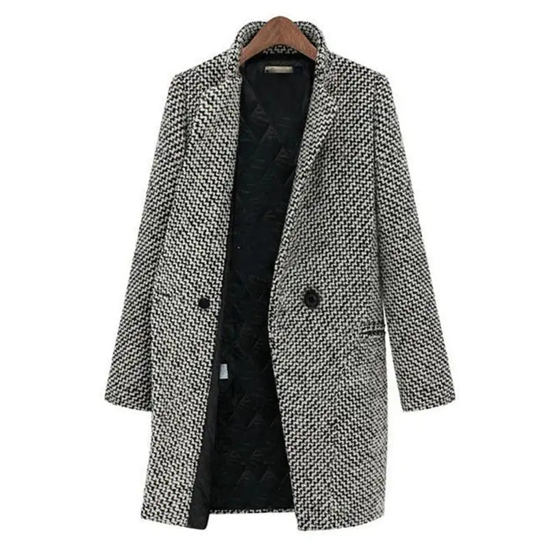 Evelyn - Manteau d'Hiver Élégant en Laine