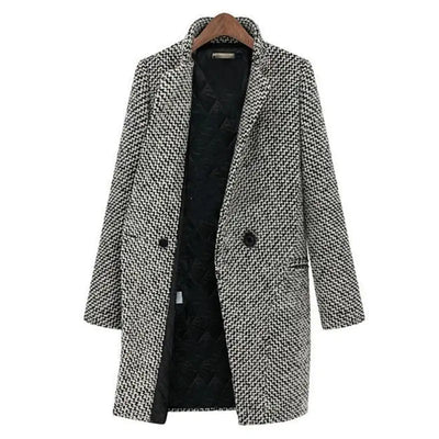 Evelyn - Manteau d'Hiver Élégant en Laine