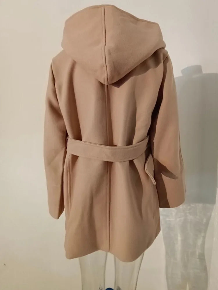Noelia - Manteau en Laine avec Capuche