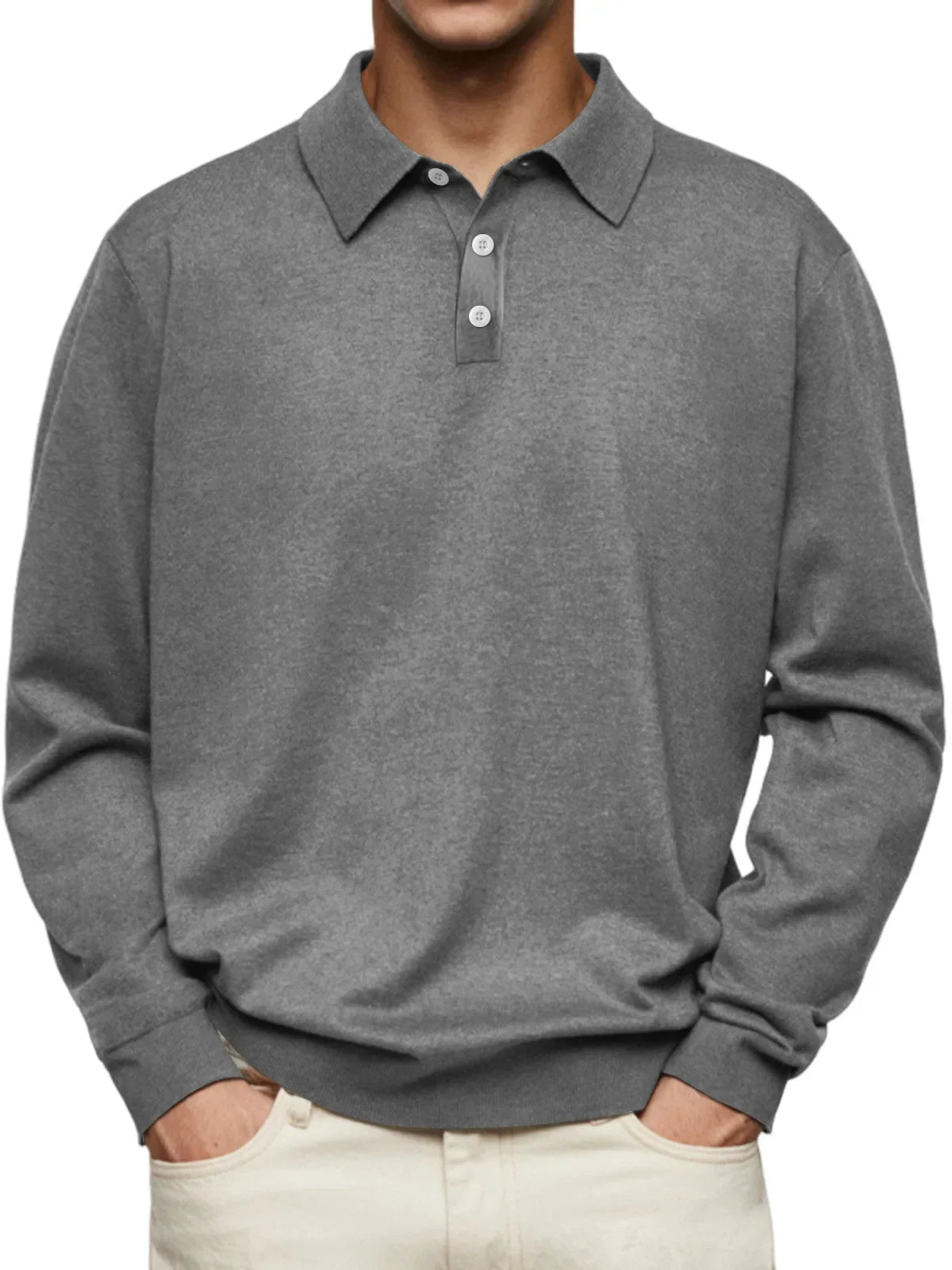 Alphonse - Polo casual à manches longues