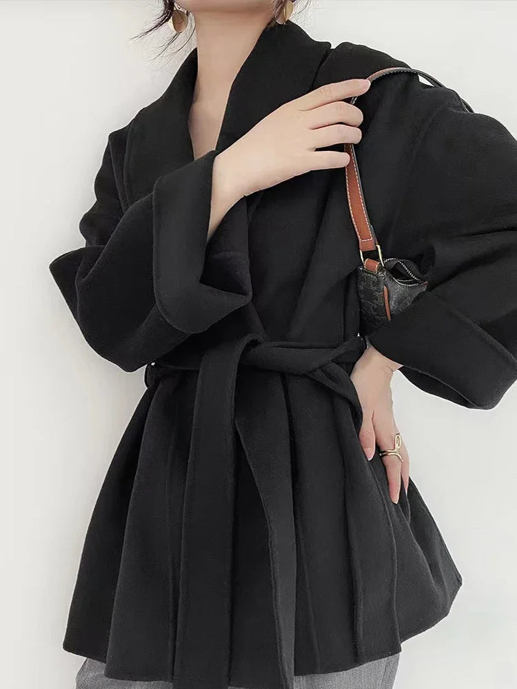 Serenya - Manteau en Laine Long