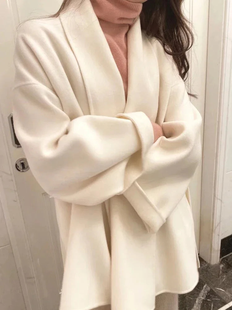 Serenya - Manteau en Laine Long