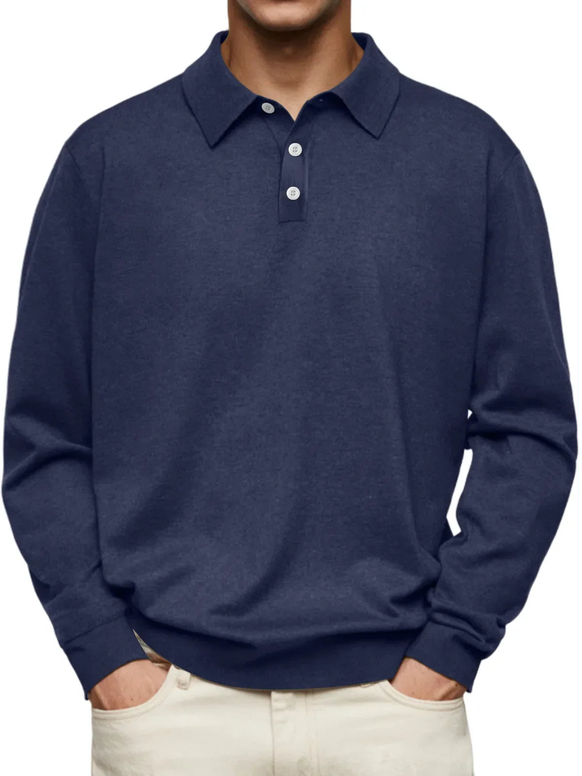 Alphonse - Polo casual à manches longues