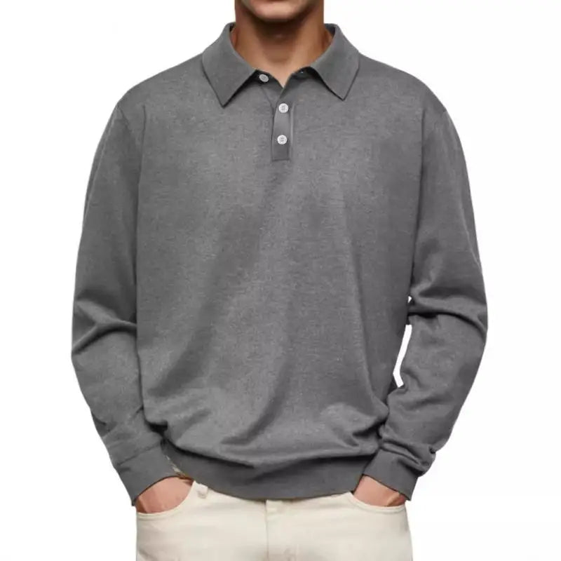 Alphonse - Polo casual à manches longues