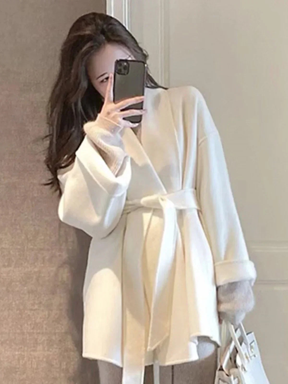 Serenya - Manteau en Laine Long