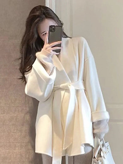 Serenya - Manteau en Laine Long