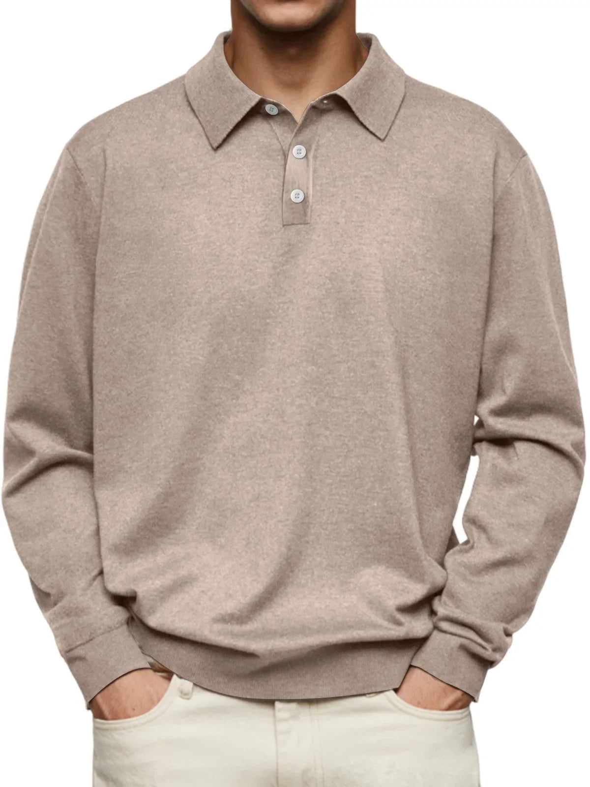 Alphonse - Polo casual à manches longues