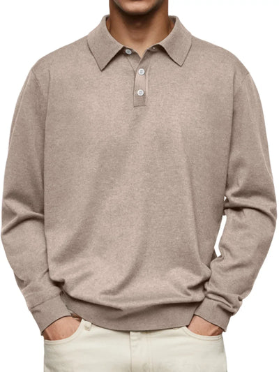 Alphonse - Polo casual à manches longues