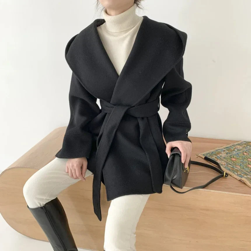 Noelia - Manteau en Laine avec Capuche