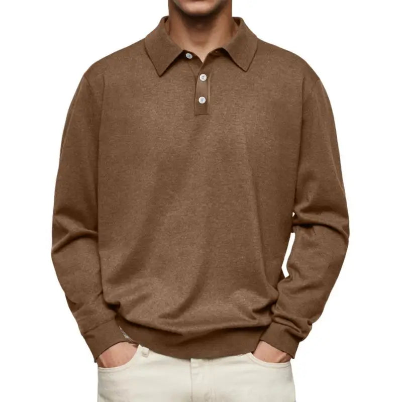 Alphonse - Polo casual à manches longues
