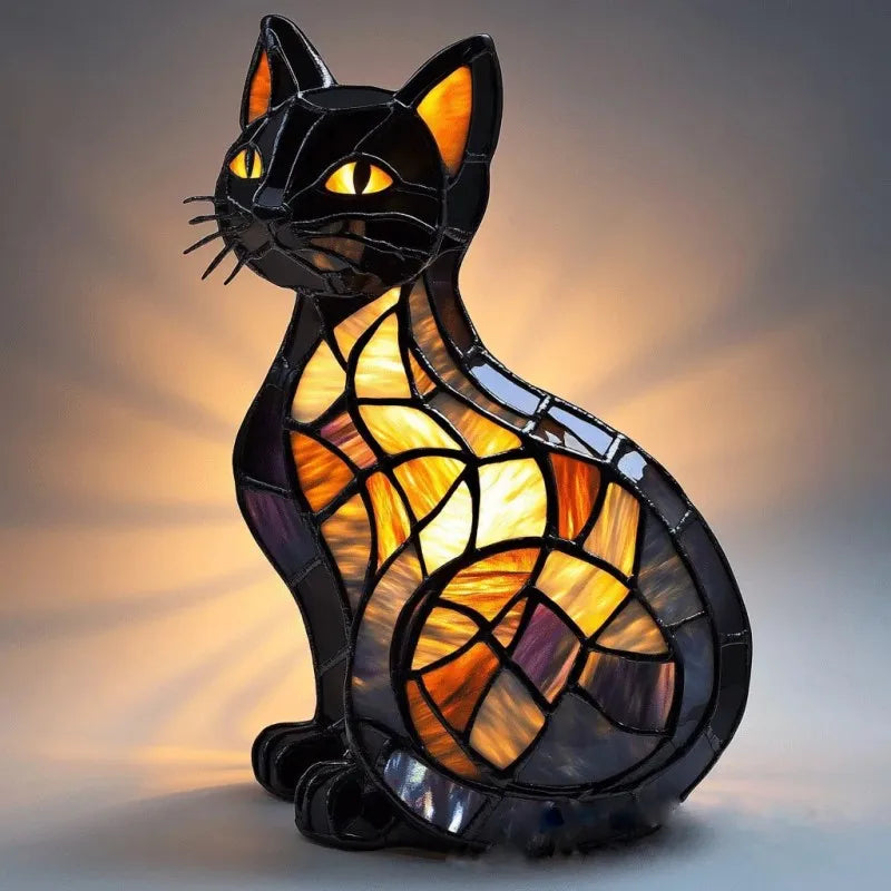 WhiskaGlow - Lampe à Chat Lumineuse Minuit