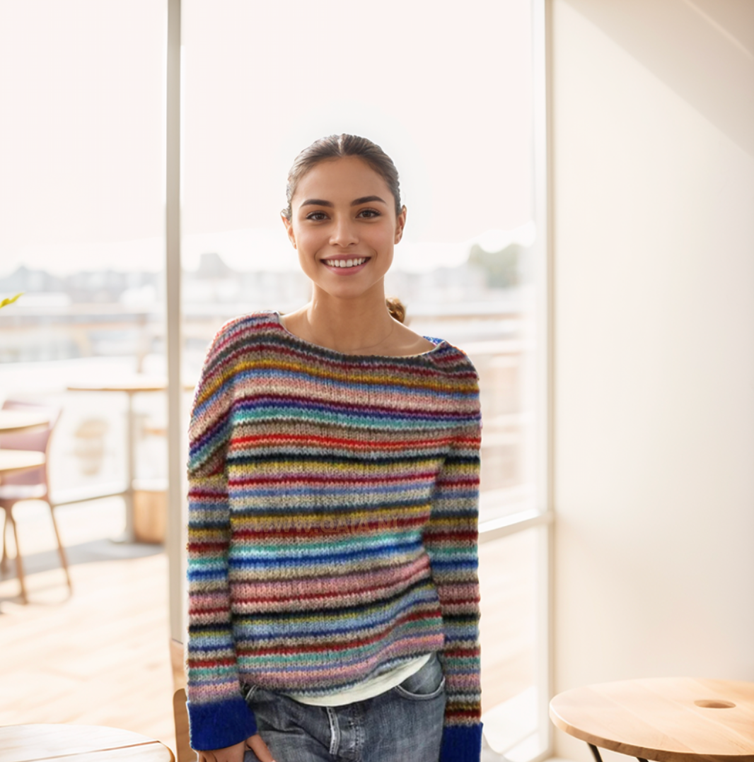 Miriam - Sweater Islandais Rétro