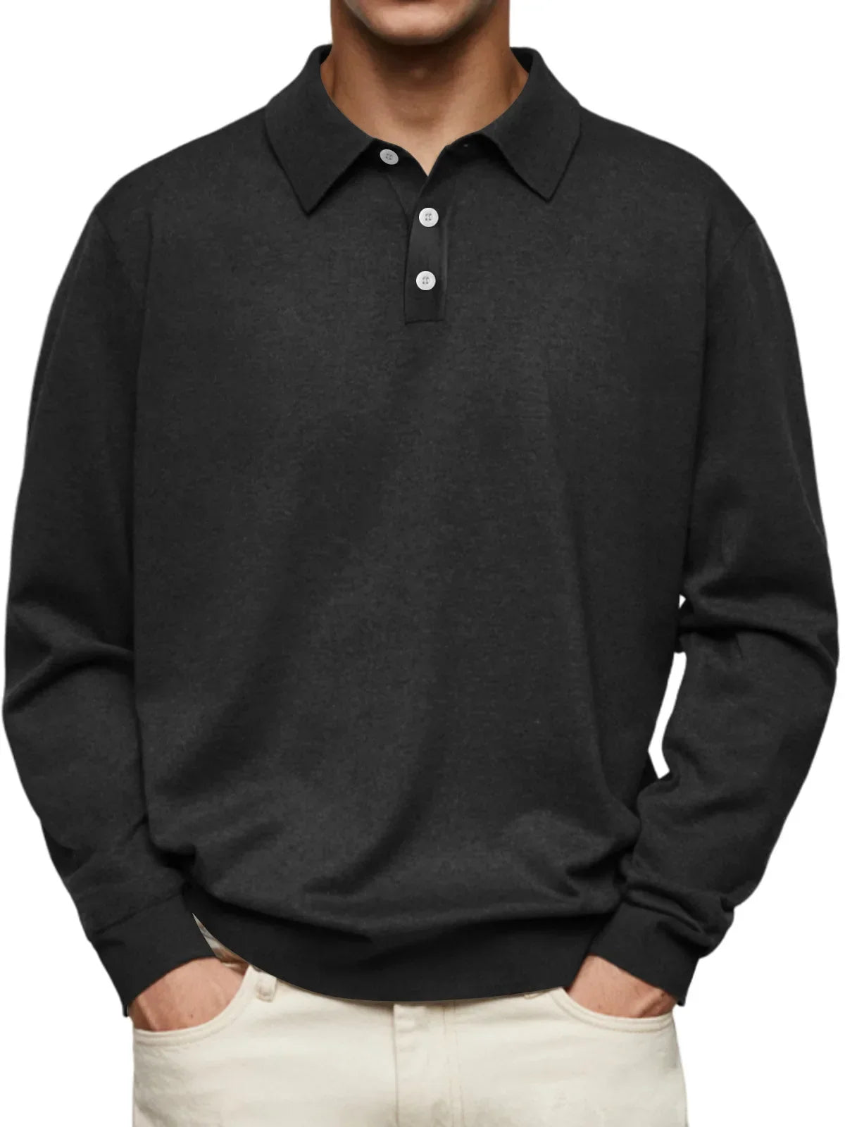 Alphonse - Polo casual à manches longues