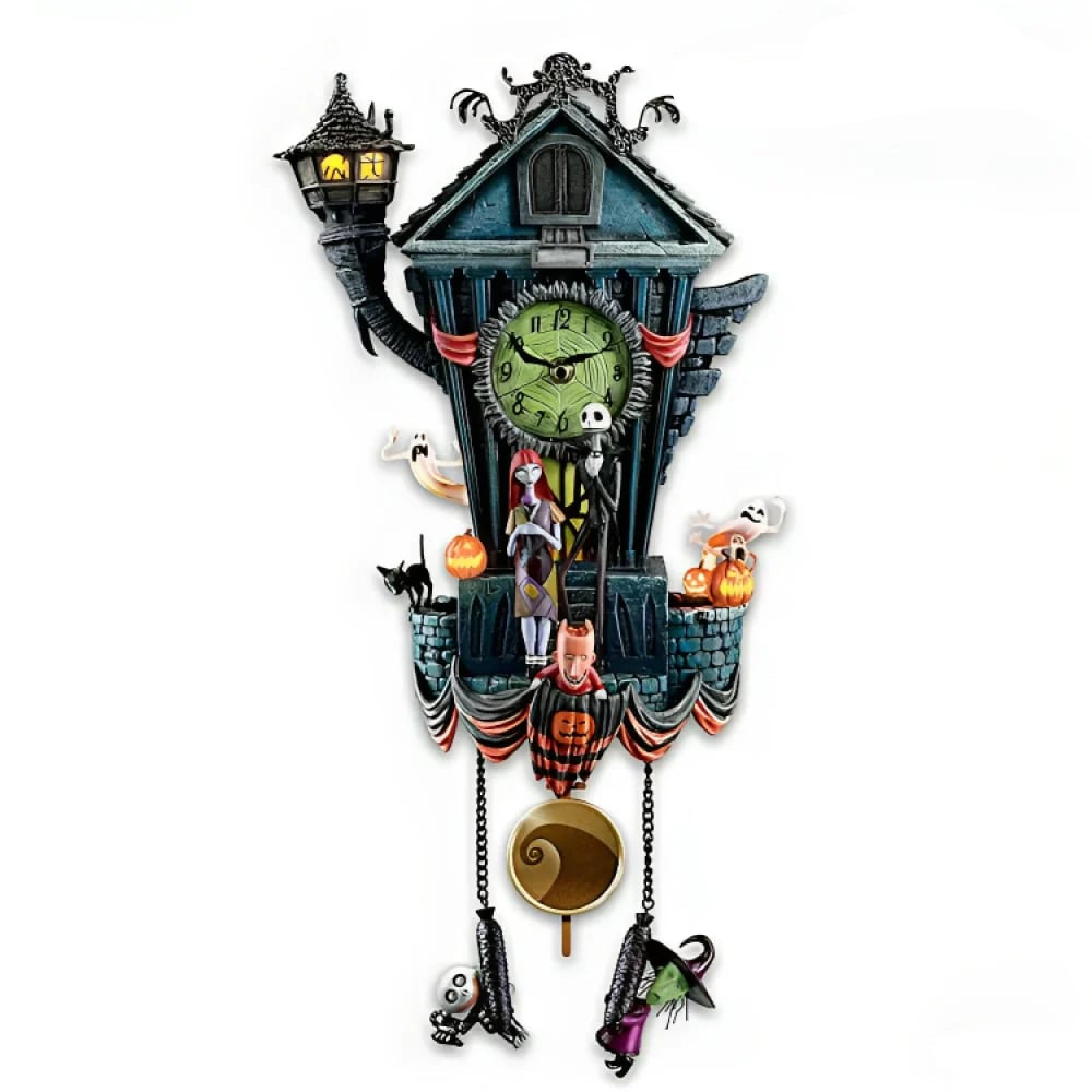 HallowClock – Horloge murale de collection L’Étrange Noël de Monsieur Jack