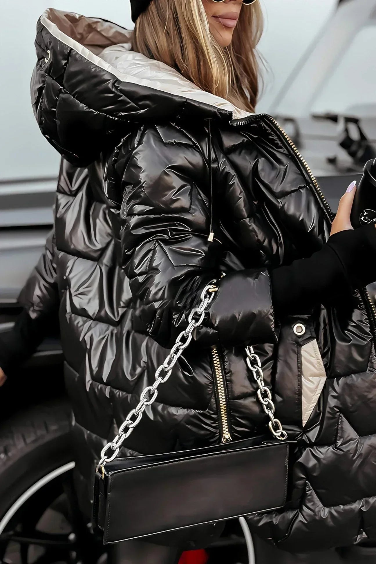 Élodie - Manteau d’hiver élégant avec capuche et rembourrage