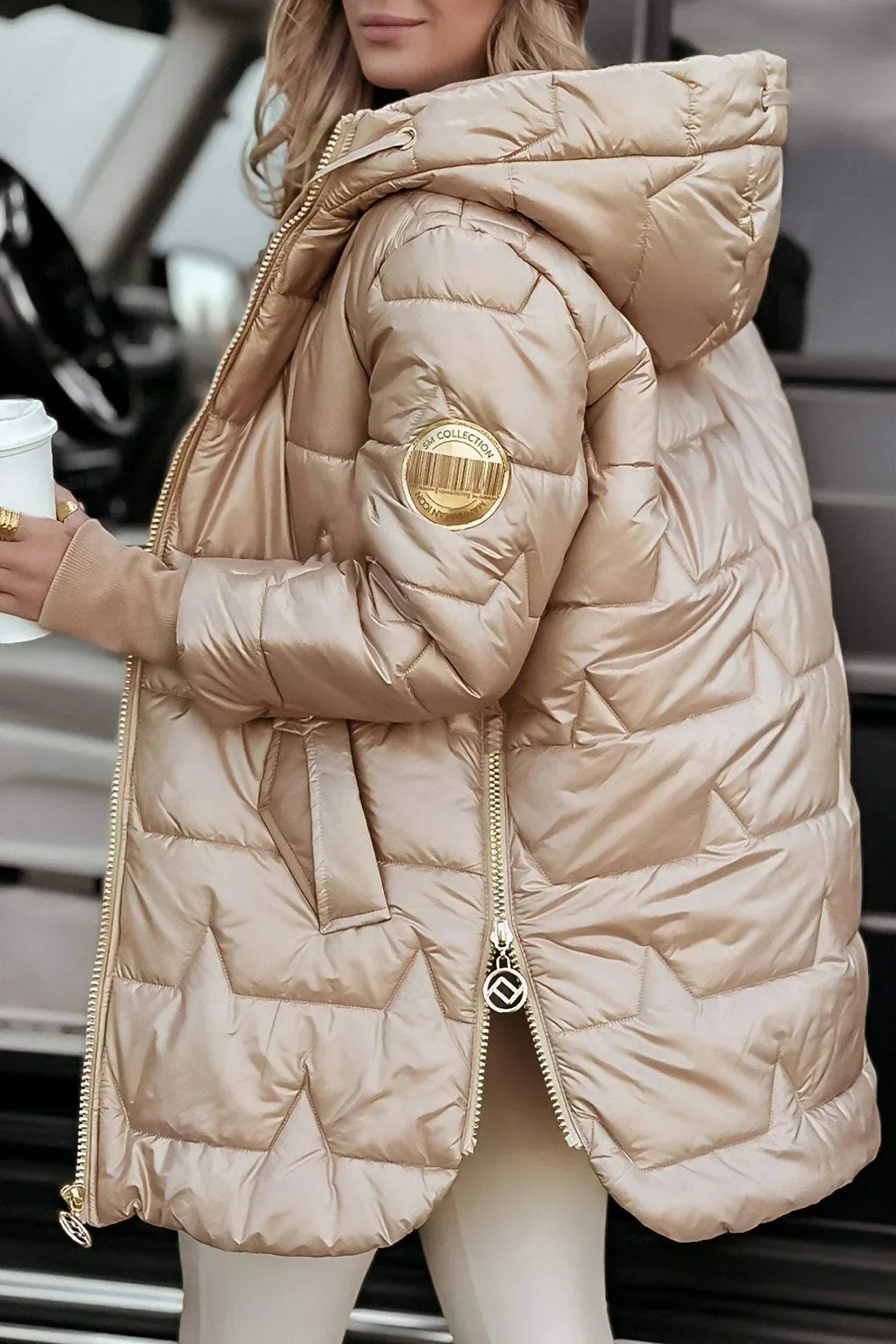 Élodie - Manteau d’hiver élégant avec capuche et rembourrage