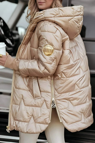 Élodie - Manteau d’hiver élégant avec capuche et rembourrage