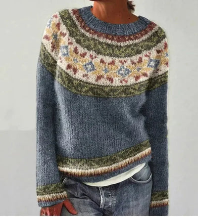 Miriam - Sweater Islandais Rétro