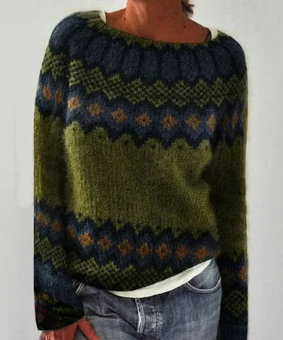Miriam - Sweater Islandais Rétro